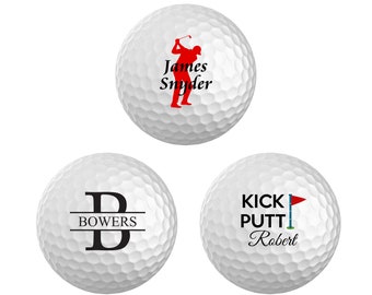 Personalisierte Golfbälle, Geschenk für Papa, Farbe gedruckte Golfbälle, personalisiertes Geschenk, Golf Geschenk, Geschenk für Papa, Geschenk für Golf-Fan
