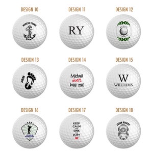 Personalized Golf Balls, Gift for Dad, Color Printed Golf Balls, Personalized Gift, Golf Gift, Gift for Dad, Gift for Golf Fan image 3