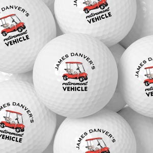 Retirement Golf Balls Retirement Gift Co-Worker Gift Personalized Gift Golf Retirement Party Favor Retiree Farewell Golf Gift