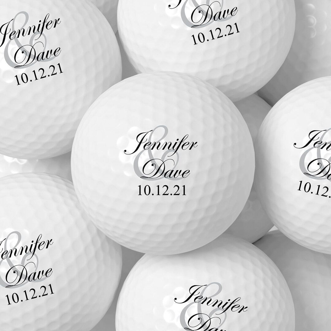 Personalized Wedding Golf Ball Favors , Custom Wedding Day Gift,color Printed, Wedding Custom
