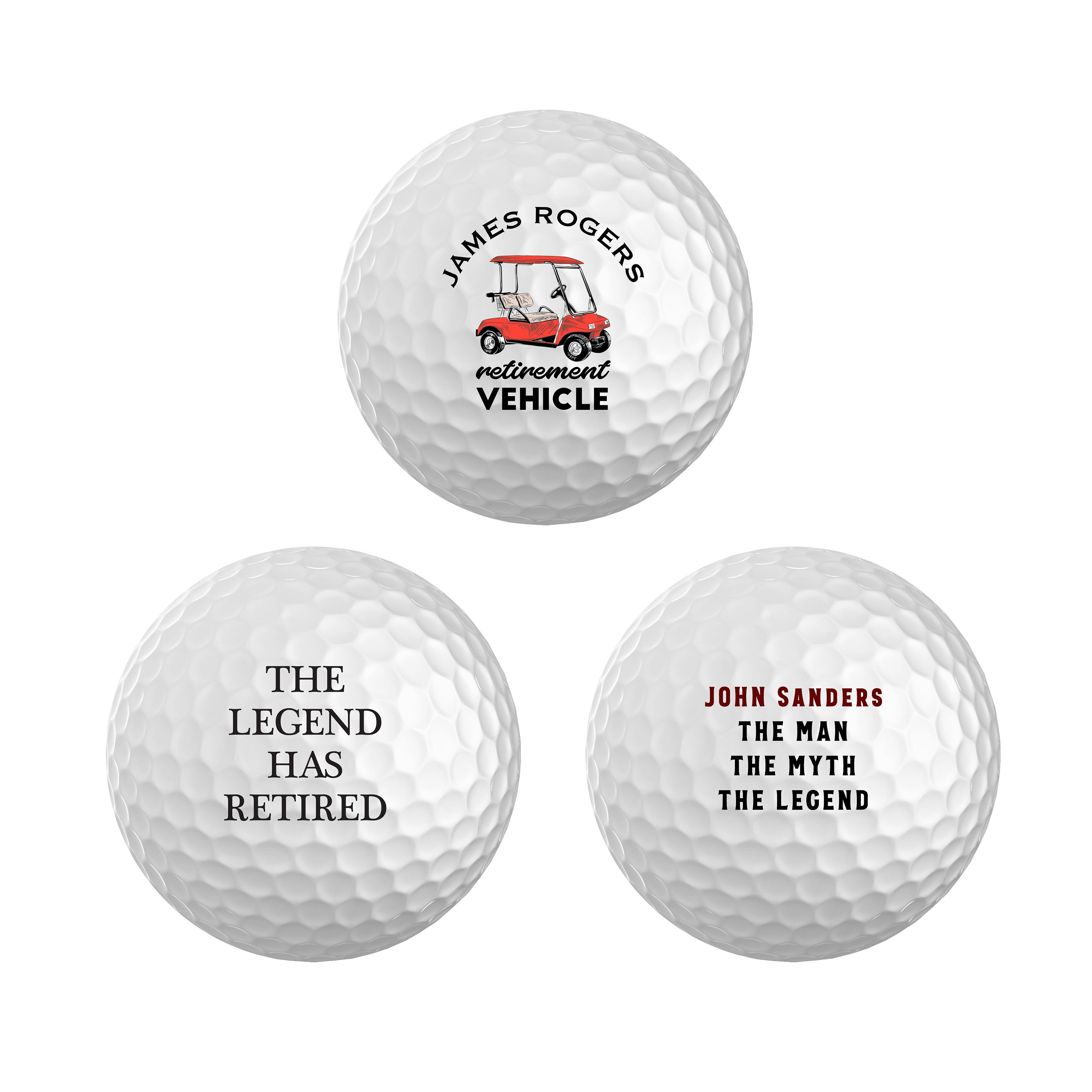 Retirement Golf Balls Retirement Gift CoWorker Gift Color Etsy
