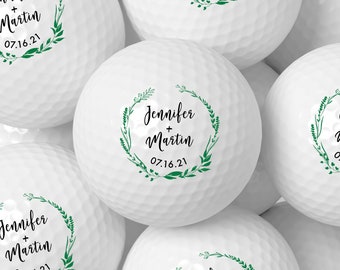 Personalized Wedding Golf Ball Favors , Custom Wedding Day Gift,Color Printed, Wedding Custom Golf Ball, wedding favors for guests in bulk