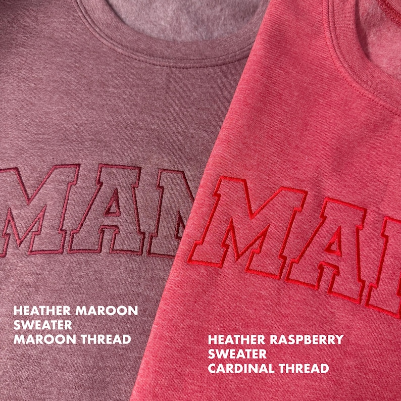 Embroidered Personalized Mama Sweatshirt with Kid Name on Sleeve Mothers Day Gift Birthday Gift Mom New Mom Gift Minimalist Cool Mom Sweater image 15