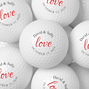 Personalized Wedding Golf Ball Favors , Custom Wedding Day Gift,Color Printed, Wedding Custom Golf Ball, wedding favors for guests in bulk