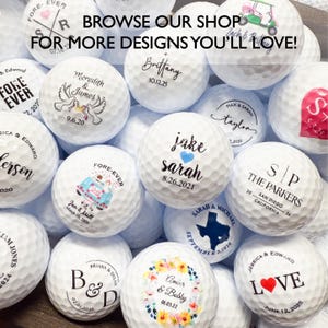 Personalized Wedding Golf Ball Favors , Custom Wedding Day Gift,Color Printed, Wedding Custom Golf Ball, wedding favors for guests in bulk image 8