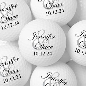 Golf Balls Custom Wedding Favors for Guests in Bulk -Custom Golf Balls-Personalized Wedding Golf ball for Groom and Bride wedding date theme