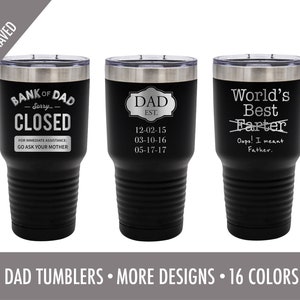 Dad Tumbler -Vatertagsgeschenk - Edelstahl- 30 oz., Lustiges Geschenk -Geschenk für Ihn-Dad Geschenk, Geschenk für Väter