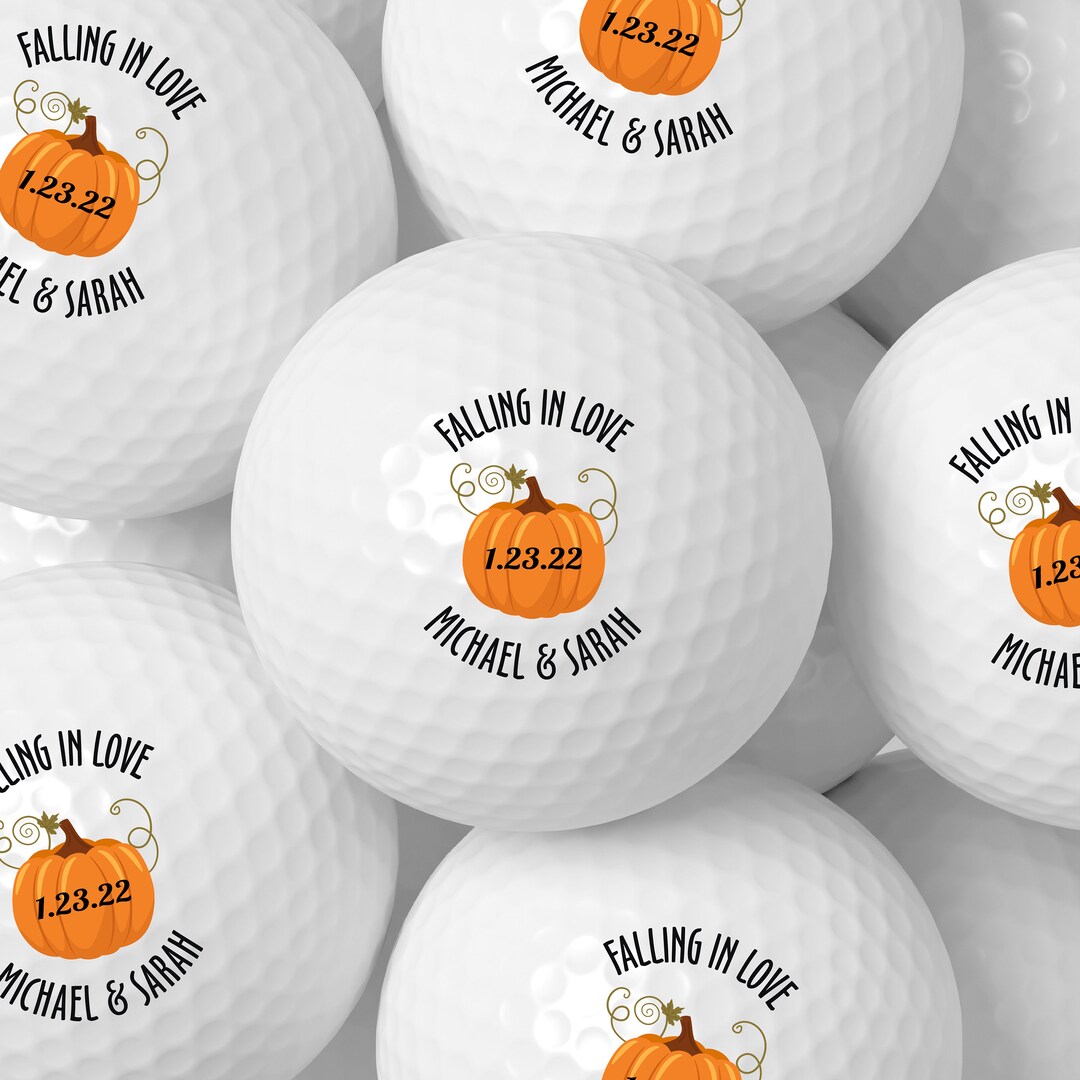 Personalized Wedding Golf Ball Favors , Custom Wedding Day Gift,color