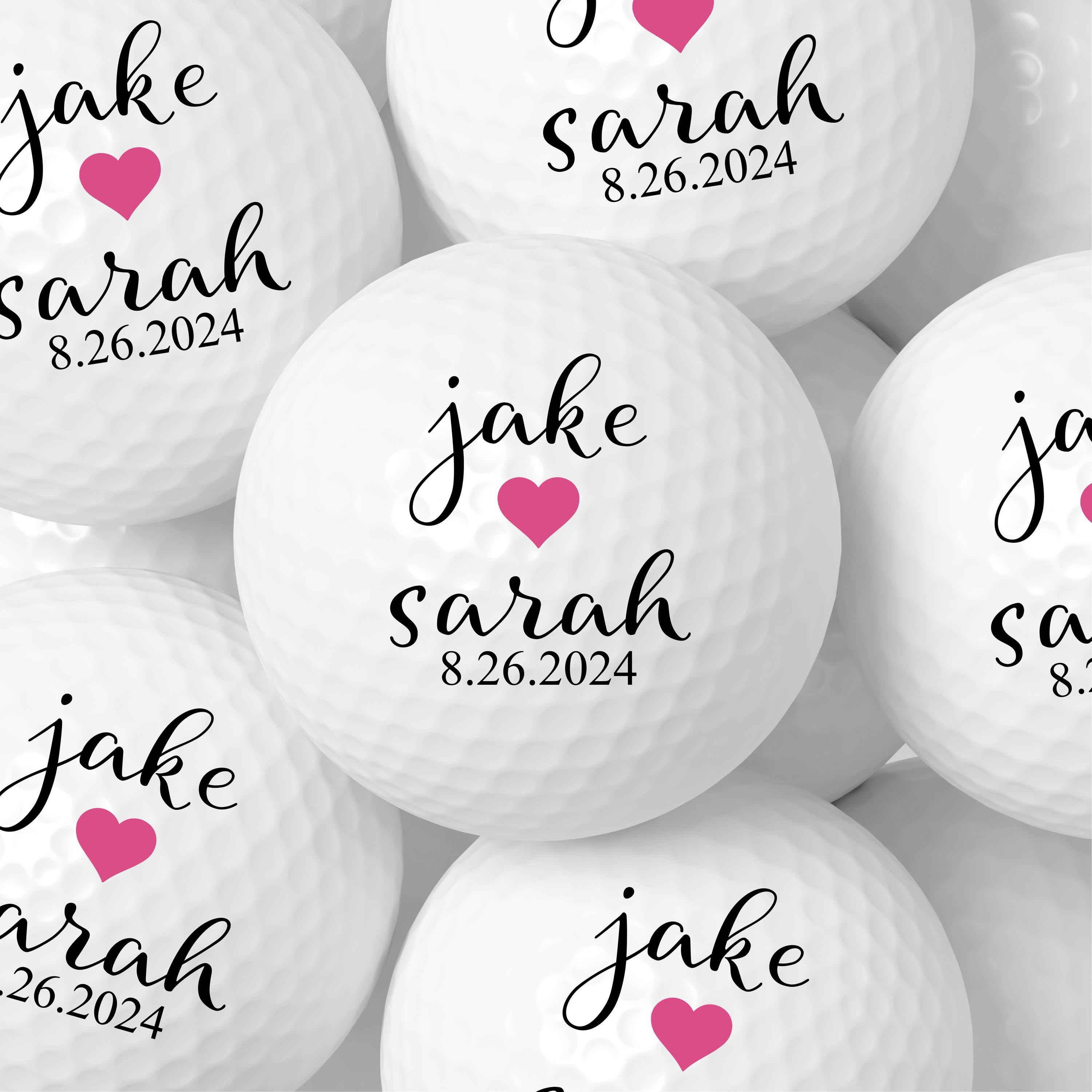 Personalized Wedding Golf Ball Favors Personalized Wedding Golf Ball Favors