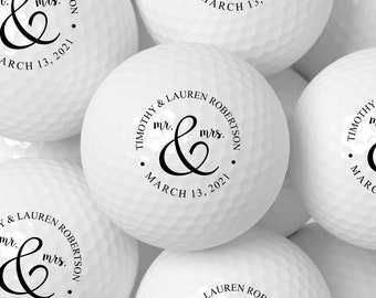 Personalized Wedding Golf Ball Favors , Custom Wedding Day Gift,Color Printed, Wedding Custom Golf Ball, wedding favors for guests in bulk