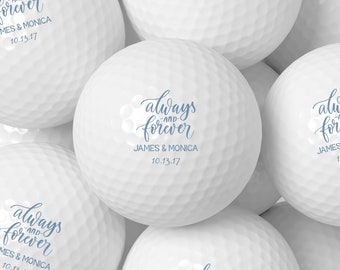 Personalized Wedding Golf Ball Favors , Custom Wedding Day Gift,Color Printed, Wedding Custom Golf Ball, wedding favors for guests in bulk