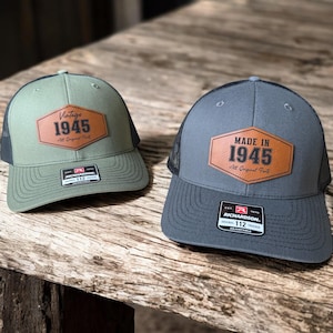 80th Birthday gift | Vintage Patch Hat for 80th Birthday | Born In 1945 Birthday Present for 80th | Dad Birthday Gift Grandpa Birthday Gift