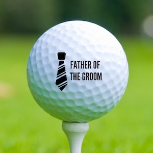 Father of the Groom Golf Ball, Wedding Gift,Color Printed Golf Balls, Golf Gifts for Dad, Golf Gifts for Men, Christmas Gift
