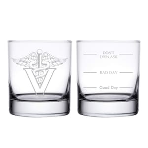Tierarzt Glas - altmodische Glas - lustige personalisierte geätzte Gläser