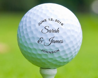 Personalized Wedding Golf Ball, Wedding Day Gift,Color Printed Golf Balls, Wedding Custom Golf Ball, Christmas Gift