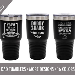 Dad Tumbler -Vatertagsgeschenk - Edelstahl- 30 oz., Lustiges Geschenk -Geschenk für Ihn-Dad Geschenk, Geschenk für Dads-Weihnachtsgeschenk für Dad