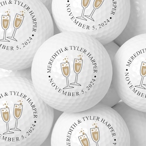 Personalized Wedding Golf Ball Favors , Custom Wedding Day Gift,Color Printed, Wedding Custom Golf Ball, wedding favors for guests in bulk