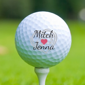 Personalized Wedding Ring Golf Ball, Wedding Day Gift,Color Printed Golf Balls, Wedding Custom Golf Ball, Christmas Gift