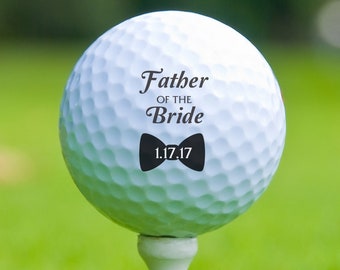 Father of the Bride Golf Ball,Wedding Gift,Color Printed Golf Balls, Golf Gifts for Dad, Golf Gifts for Men, Christmas Gift