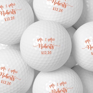 Personalized Wedding Golf Ball Favors , Custom Wedding Day Gift,Color Printed, Wedding Custom Golf Ball, wedding favors for guests in bulk