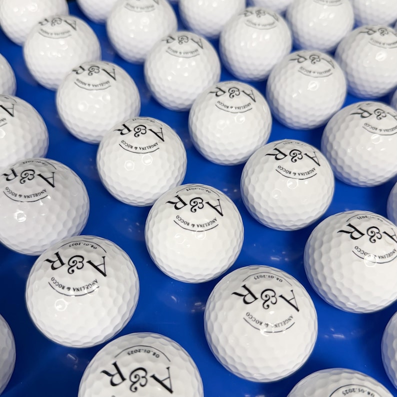 Personalized Wedding Golf Ball Favors , Custom Wedding Day Gift,Color Printed, Wedding Custom Golf Ball, wedding favors for guests in bulk image 3
