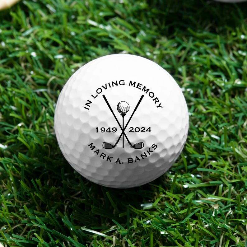 Memory Custom Do Ball Personalized Memorial Golf Ball Favor Custom Funeral Gift Custom ...