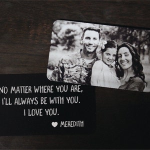 ¡¡¡ENVÍO GRATIS!!! Tarjeta de billetera personalizada negra con caja de regalo gratis, Inserto de billetera grabado, Tarjeta de billetera metálica, Regalo de aniversario, Foto grabada