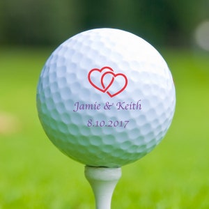 Personalized Wedding Golf Ball, Wedding Day Gift,Color Printed Golf Balls, Wedding Custom Golf Ball, Christmas Gift