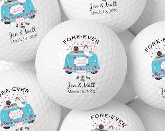 Personalized Wedding Golf Ball Favors , Custom Wedding Day Gift,Color Printed, Wedding Custom Golf Ball, wedding favors for guests in bulk