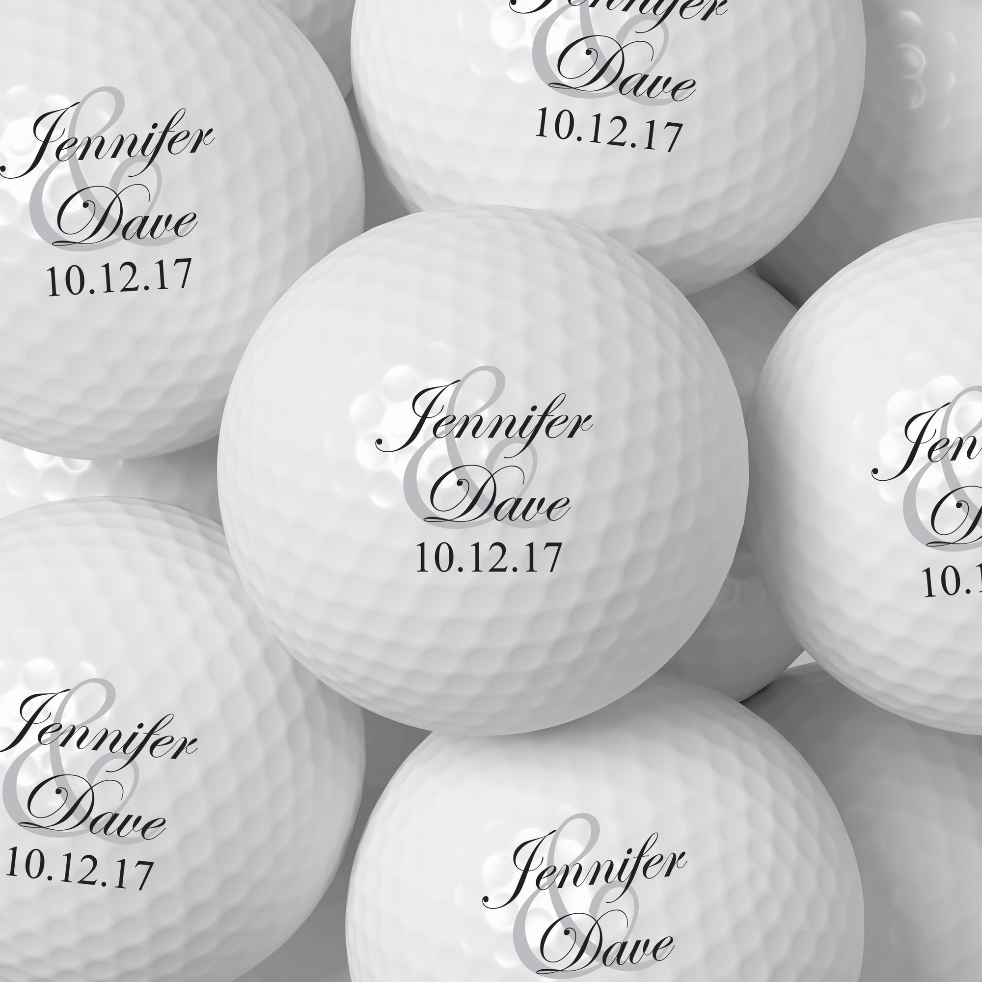 Personalized Wedding Golf Ball Favors Custom Wedding Day Etsy