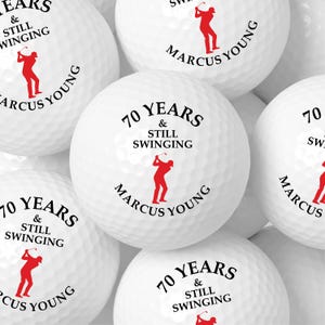 70th Birthday Favors, Favors for 70th Birthday, 70 Years Old, Birthday Favors for Adults, Favors for Guest, Golf Balls, Custom Golf Gift