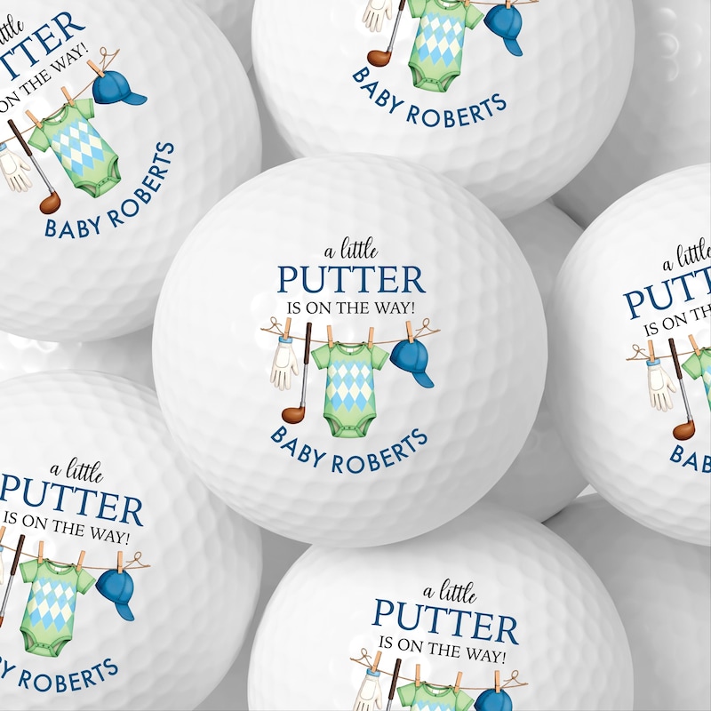 Baby Shower Favors, Golf Ball Favors, Baby Boy, Baby Girl