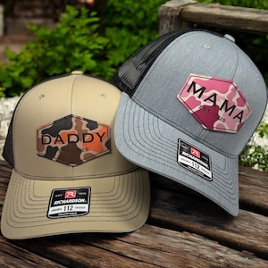 Custom Dad Trucker Hat, Gift for Dad,  Fathers Day, Dad Christmas Gift, New Dad Gift, Gift For Husband, Trucker Hat, Grandpa, Outdoors, Camo