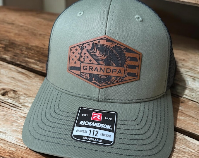 Custom Grandpa Hat, Grandpa Hat With Date, Daddy Est Year Hat, Gift For New Dad, Father's Day Gift, Custom Dad Hat, Flag Hat, Patriotic Hat