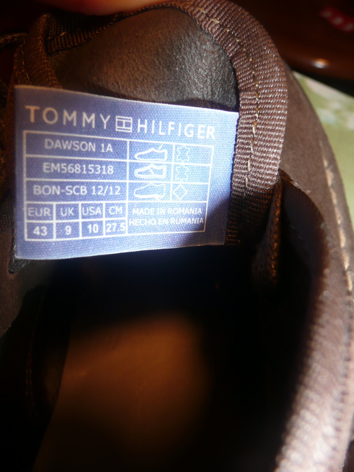 type Blandet kandidat TOMMY HILFIGER Denim Youth Mens Suede Brown Shoes Made in - Etsy