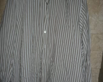 Versace Classic Stripes Polyester Acetate Long Sleeve Shirt -Size 42/162 made in Italy
