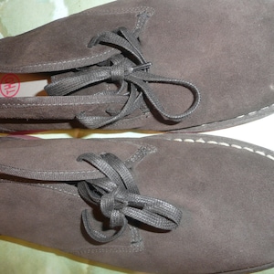TOMMY HILFIGER denim youth mens suede brown shoes made in Romania Vintage
