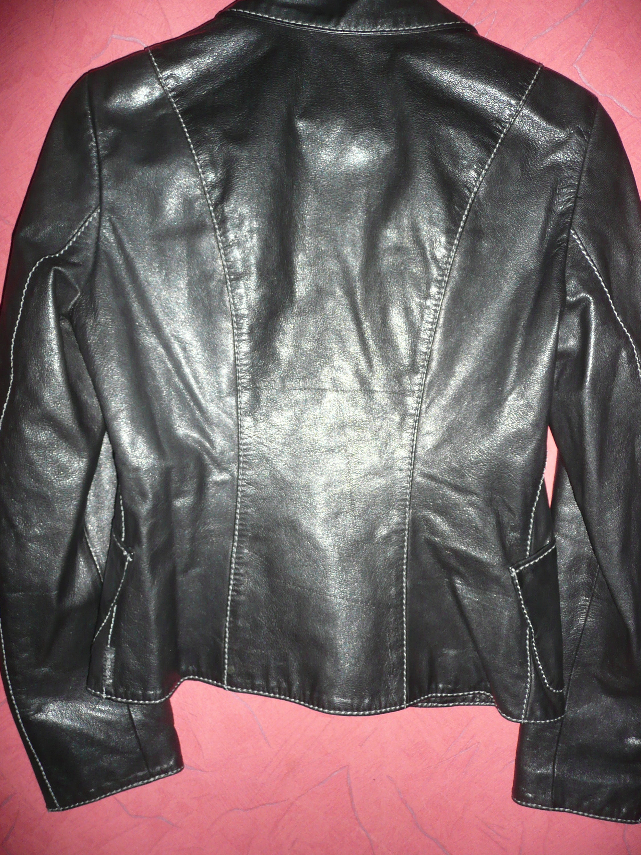 Armani Jeans Vintage Ladies Black Leather Jacket Size 6 - Etsy UK