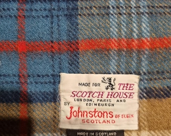 NWT Johnstons of Elgin 100% Cashmere Silver Bannockbane Made in