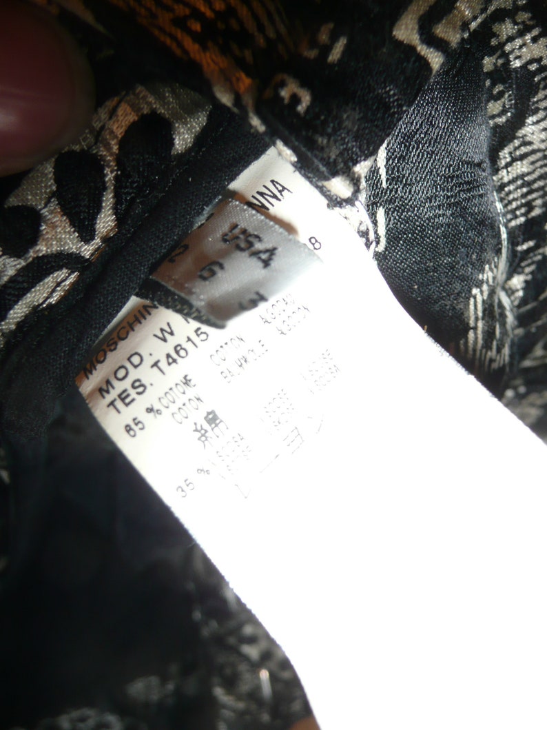 Moschino jeans donna black white ladies pants capri trousers made in Romania
