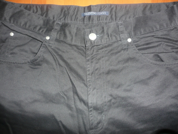 Valentino jeans black pants trousers 100% cotton