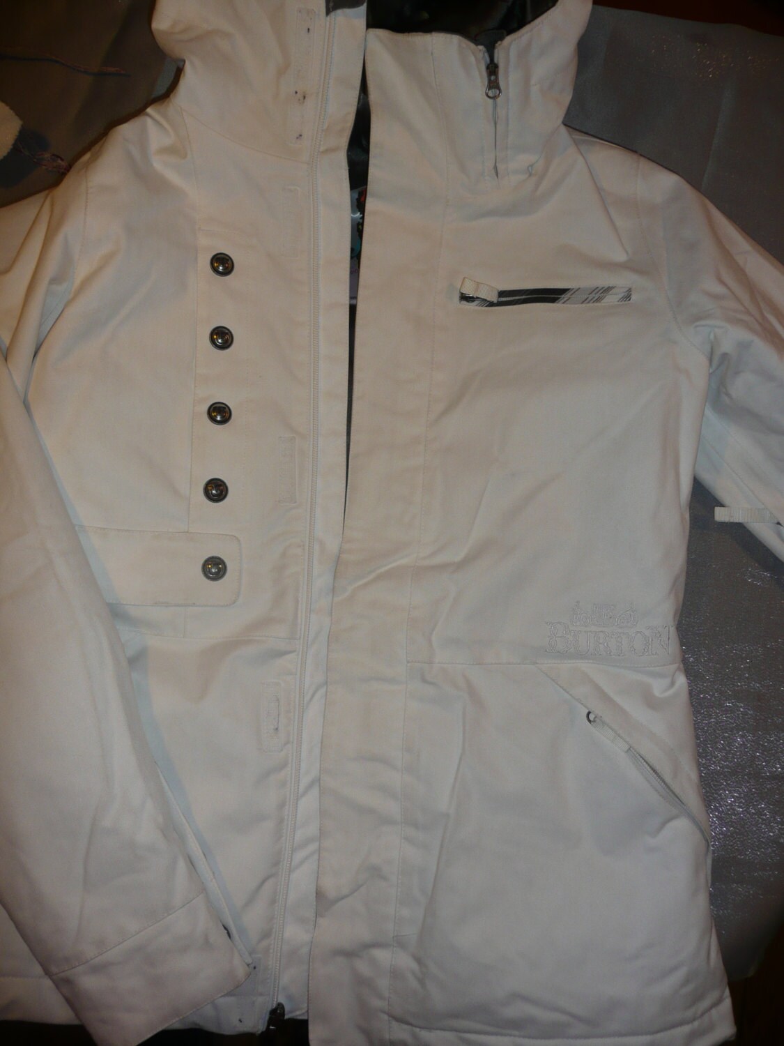 Burton Cool Flavors Snow Board Skii Snowboarding Jacket Coat Womens White Size Medium Etsy