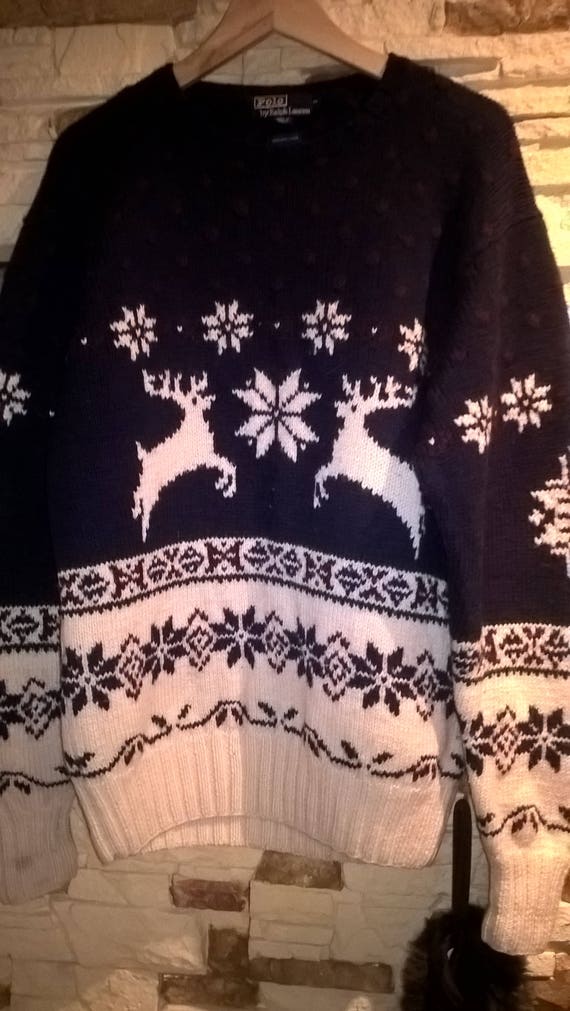 Polo by Ralph Lauren knit 100% wool winter sweate