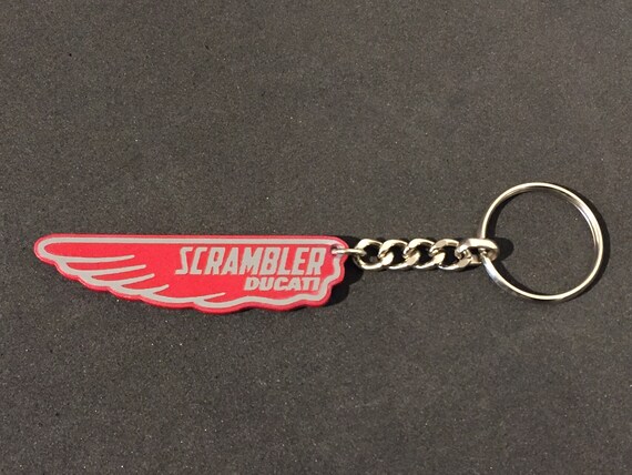 Plexiglass Ducati Scrambler Key Ring Handcrafted Reproduction Etsy Canada
