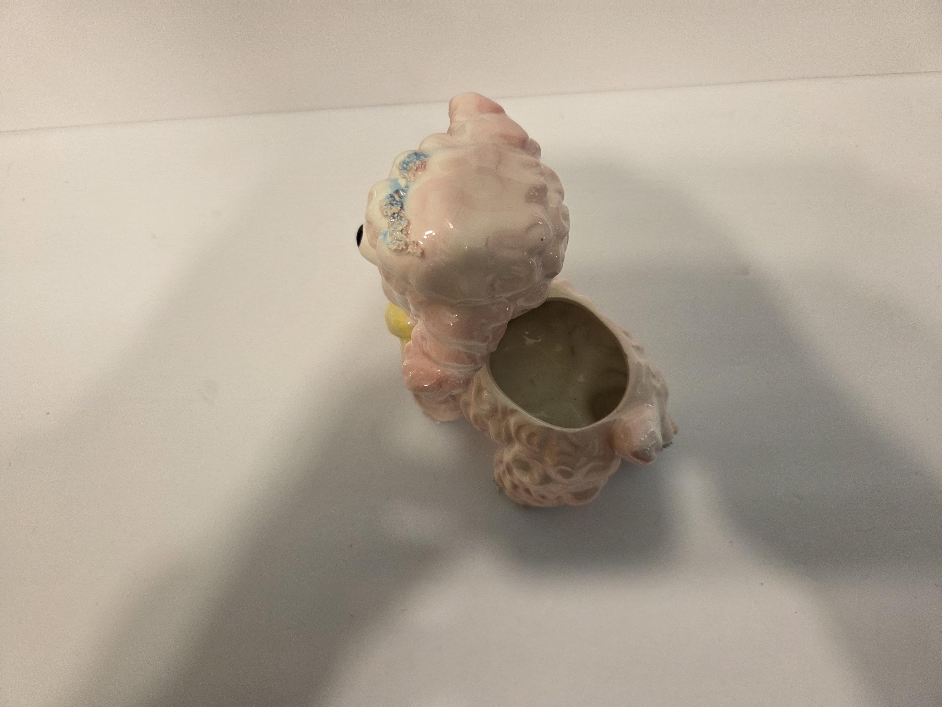 ヴィンテージ 日本製 サムソン 輸入 1961年 陶器製 羊/子羊プランター 