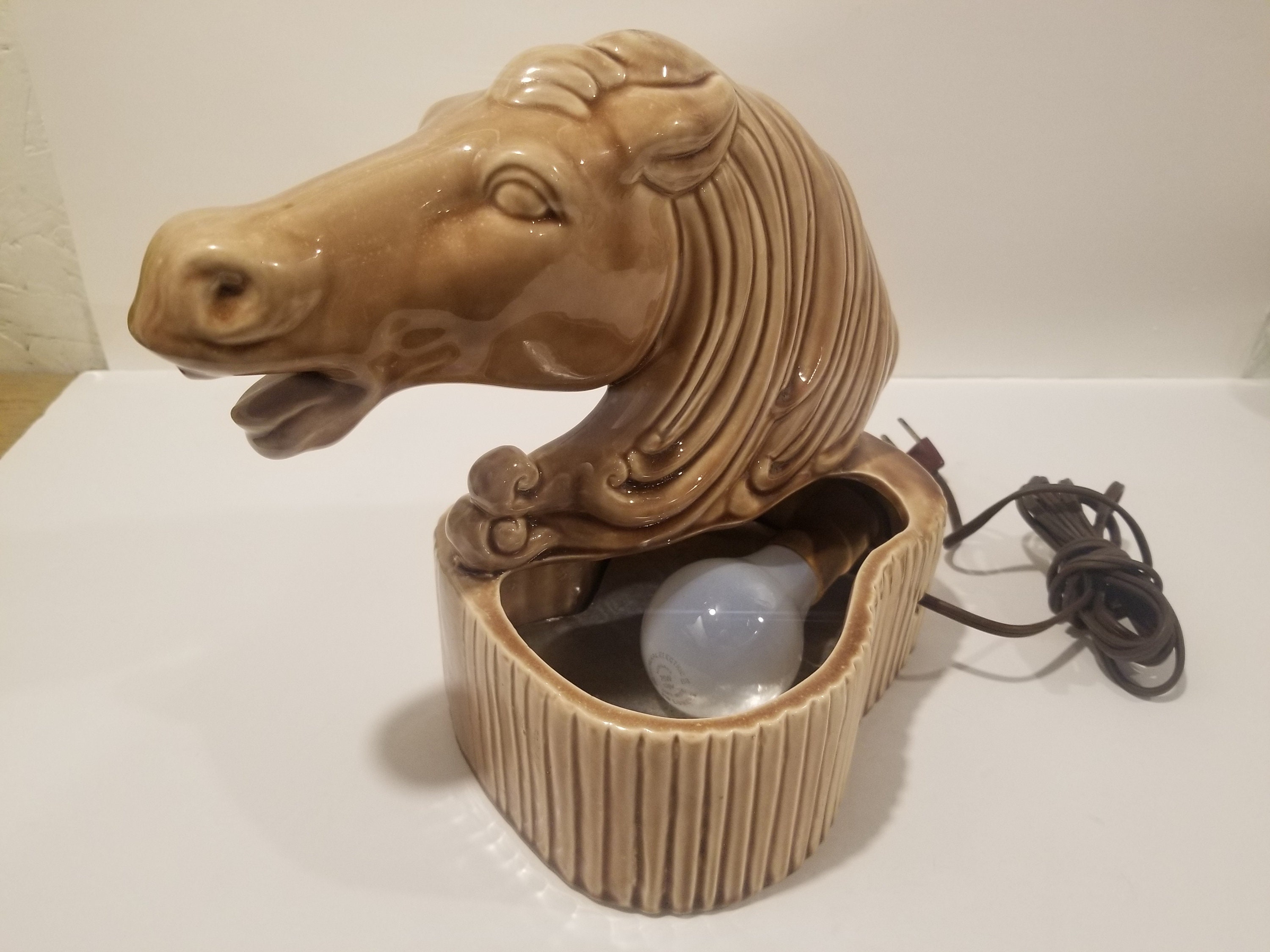Rare Vintage Royal Hickman Horse TV Lamp - Etsy