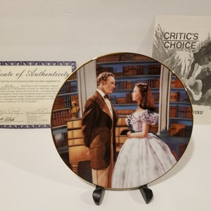 Collectable Plate - Critics Choice - Gone With The Wind Series - A Declaration Of Love 521B (Bradex 84-G20-41.3) W J George 1991