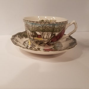 Johnson Brothers The Friendly Village The Ice House Tea Cup & Saucer