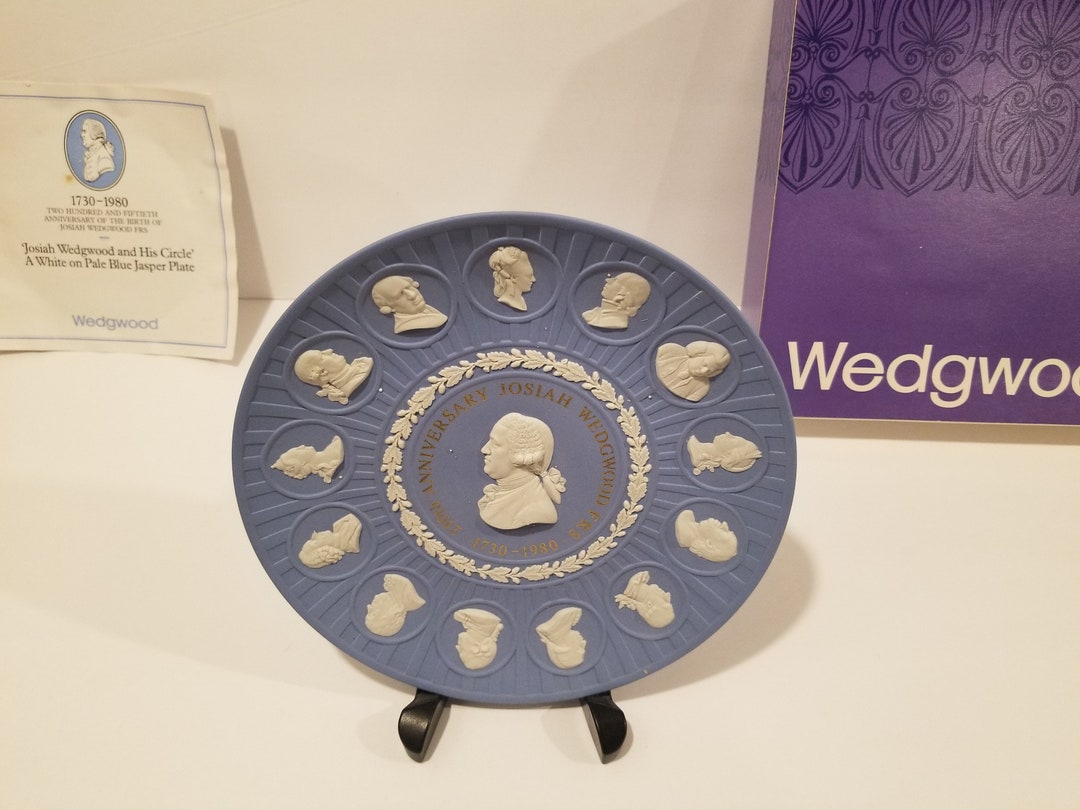 Wedgwood Commemorative Plate 250th Anniversary Josiah Wedgwood FRS 1730
