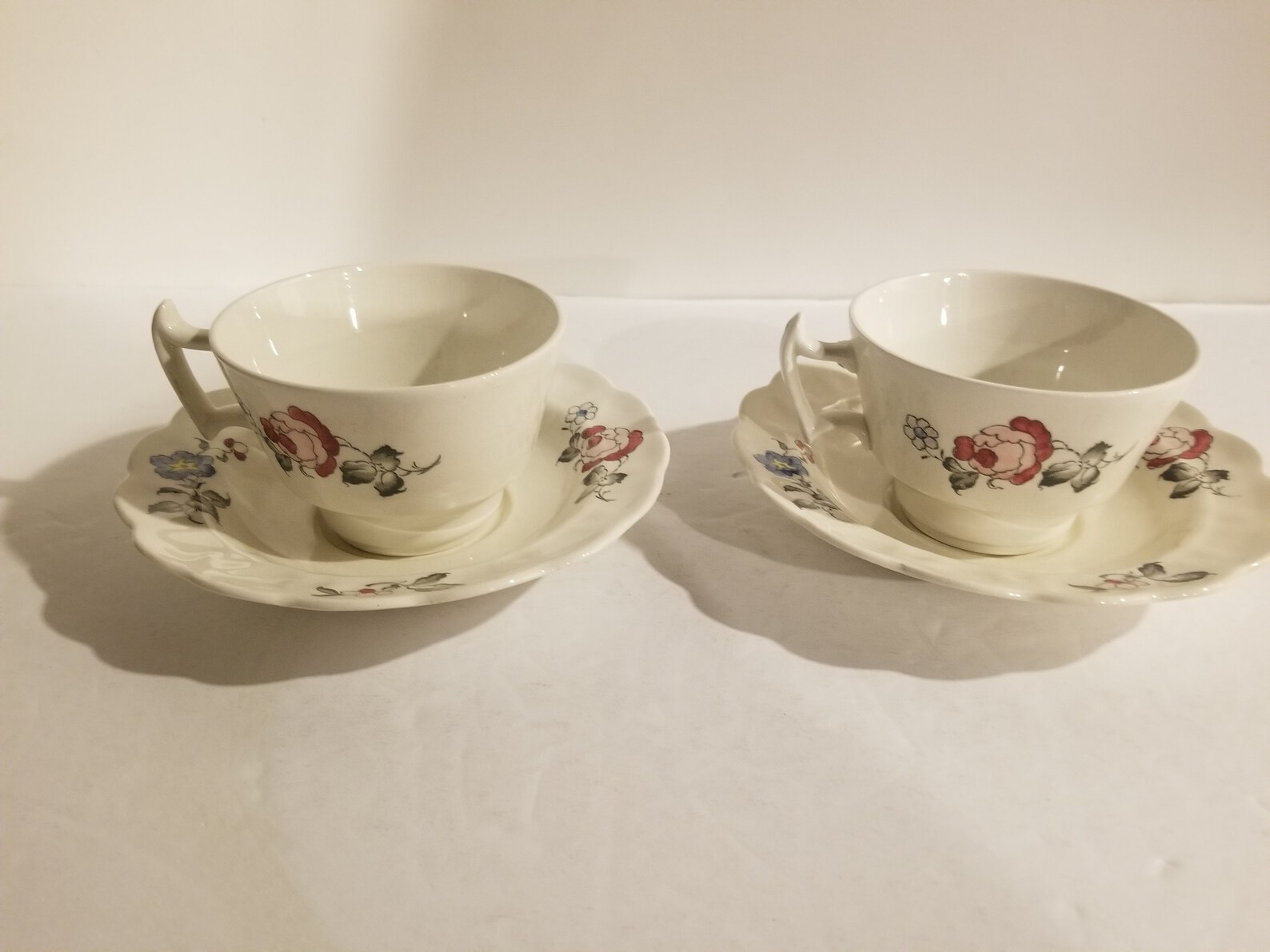 2 - Booths - Old Country Spray's A8002 - Tea Cups & Saucers - Made in ...